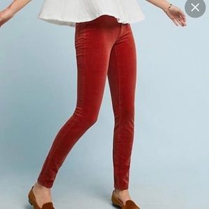 Anthropologie Pilcro and the letterpress high rise corduroy skinny jeans